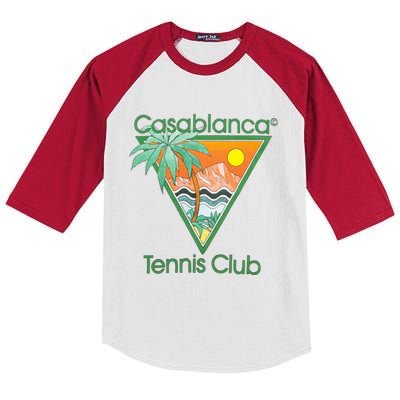 Casablanca Tennis Club Cute Gift Kids Colorblock Raglan Jersey