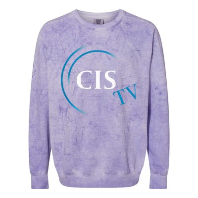 Cis Tv Crew Pocket Logo Colorblast Crewneck Sweatshirt