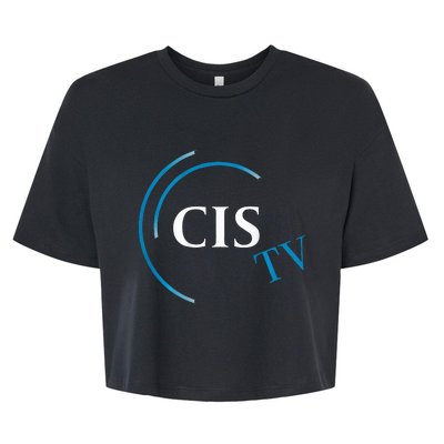 Cis Tv Crew Pocket Logo Bella+Canvas Jersey Crop Tee