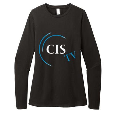 Cis Tv Crew Pocket Logo Womens CVC Long Sleeve Shirt