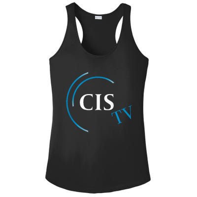 Cis Tv Crew Pocket Logo Ladies PosiCharge Competitor Racerback Tank