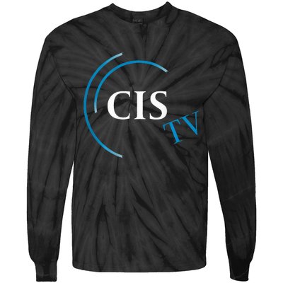 Cis Tv Crew Pocket Logo Tie-Dye Long Sleeve Shirt