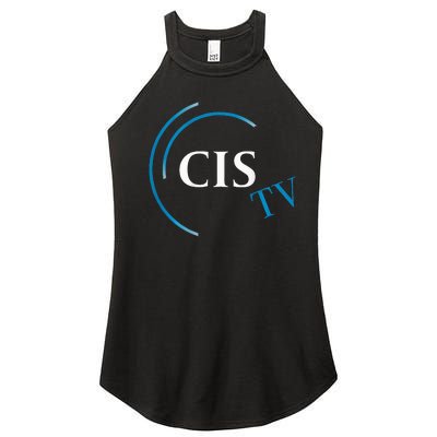 Cis Tv Crew Pocket Logo Women’s Perfect Tri Rocker Tank