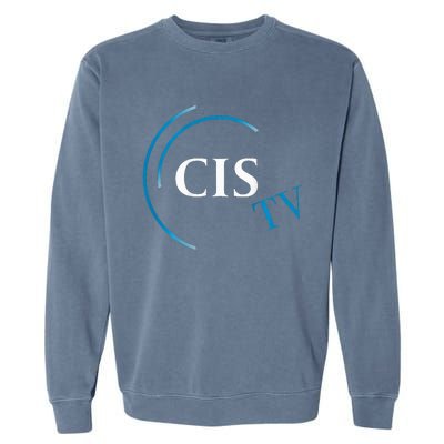 Cis Tv Crew Pocket Logo Garment-Dyed Sweatshirt