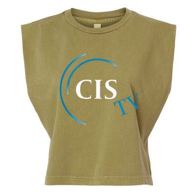 Cis Tv Crew Pocket Logo Garment-Dyed Women's Muscle Tee