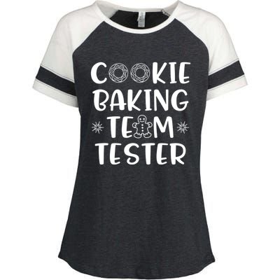 Cookie Tester Chocolate Chip Baker Tasting Christmas Gift Enza Ladies Jersey Colorblock Tee