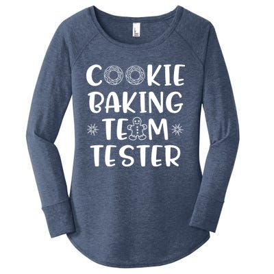 Cookie Tester Chocolate Chip Baker Tasting Christmas Gift Women's Perfect Tri Tunic Long Sleeve Shirt