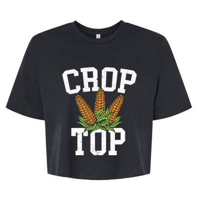 Crop Top Corn Farming Agriculturist Aggriculture Farmer Cute Gift Bella+Canvas Jersey Crop Tee