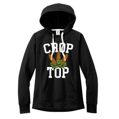 Crop Top Corn Farming Agriculturist Aggriculture Farmer Cute Gift Women's Fleece Hoodie