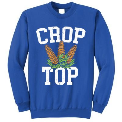 Crop Top Corn Farming Agriculturist Aggriculture Farmer Cute Gift Tall Sweatshirt