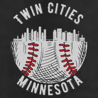 Cool Twin Cities Minnesota MN Baseball Skyline St. PaulMPLS Cool Comfort Performance Bucket Hat