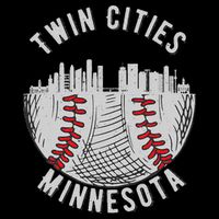 Cool Twin Cities Minnesota MN Baseball Skyline St. PaulMPLS Bucket Hat