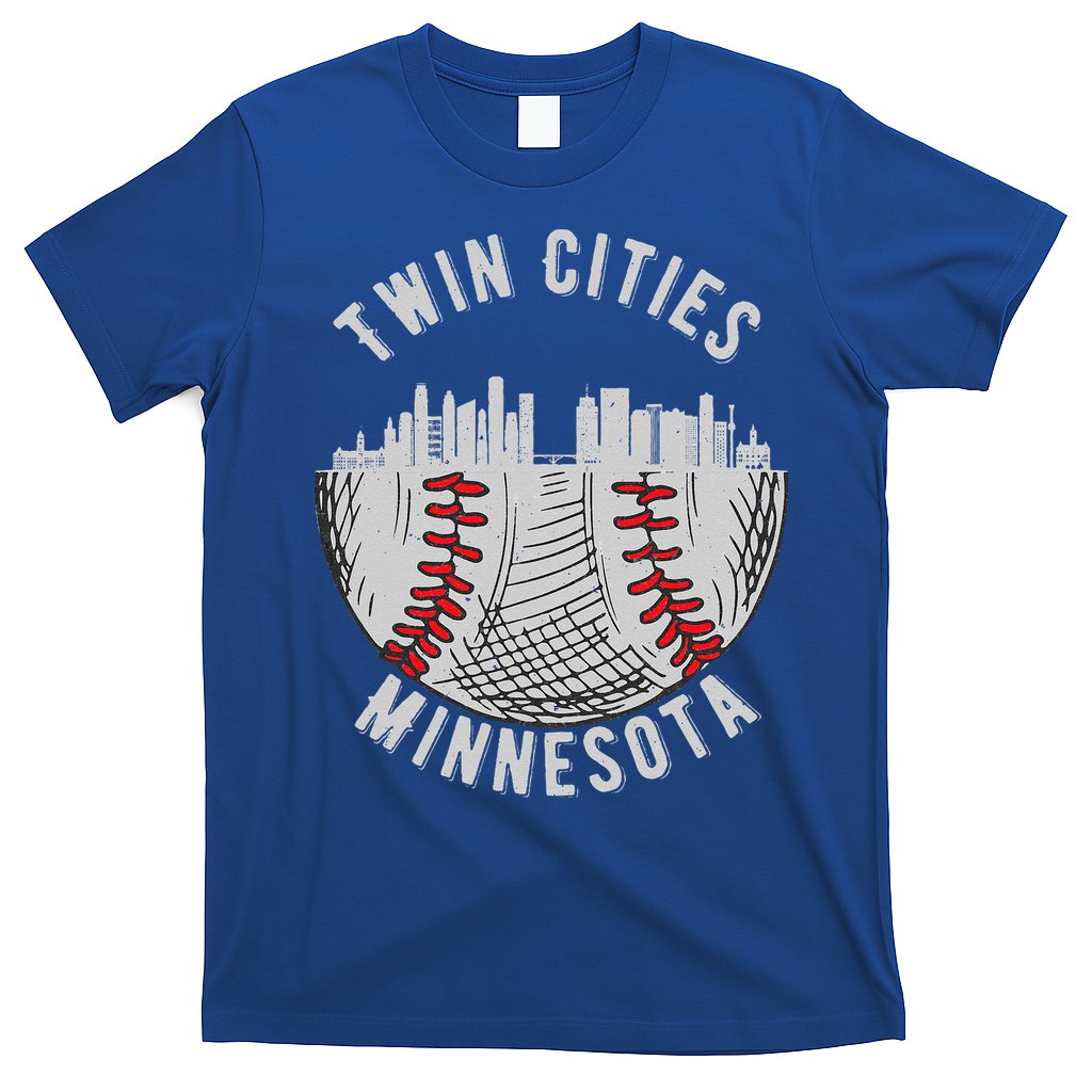 Cool Twin Cities Minnesota MN Baseball Skyline St. PaulMPLS T-Shirt