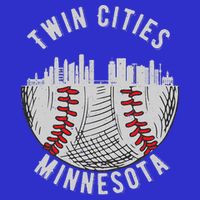 Cool Twin Cities Minnesota MN Baseball Skyline St. PaulMPLS 16 in Basic Backpack