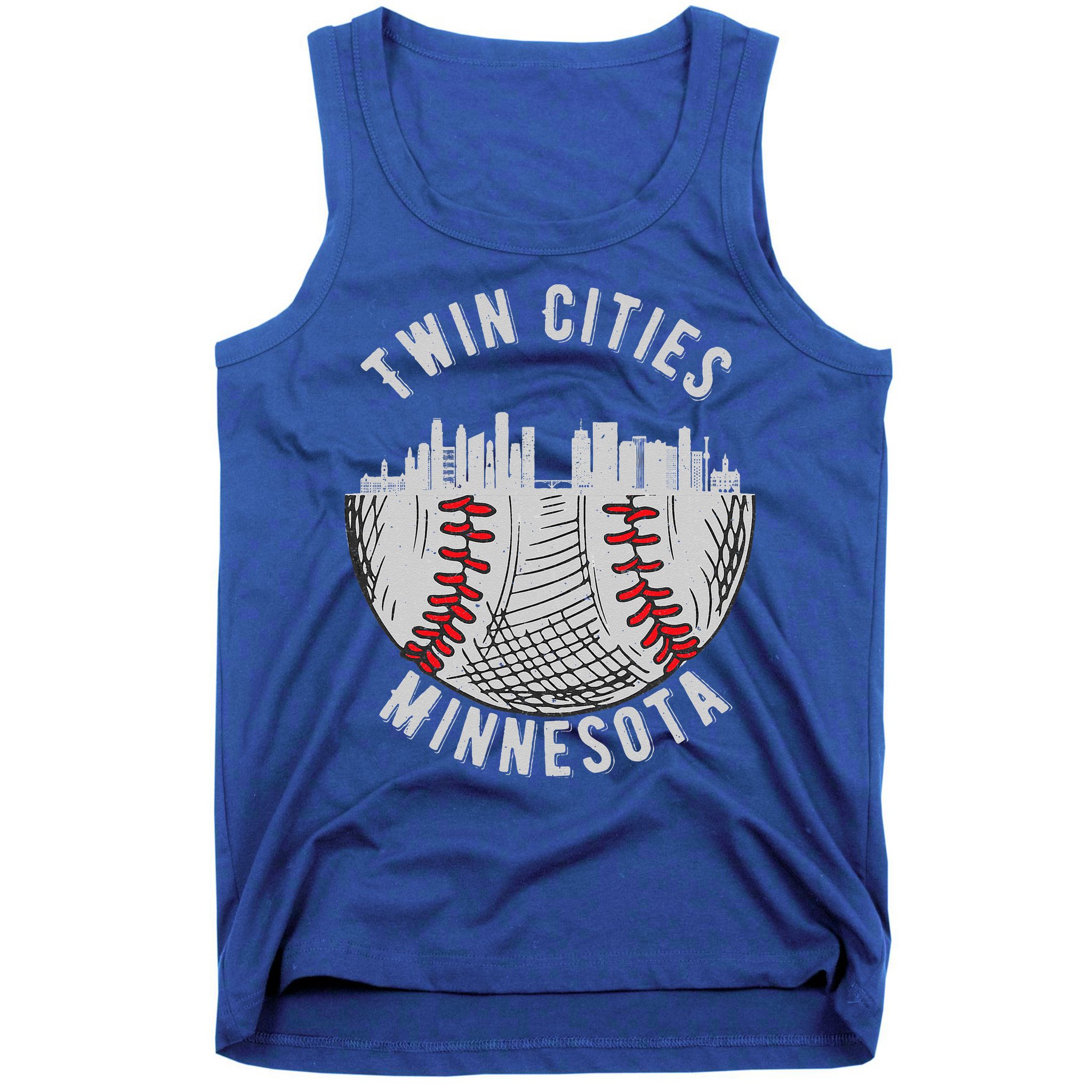 Cool Twin Cities Minnesota MN Baseball Skyline St. PaulMPLS Tank Top