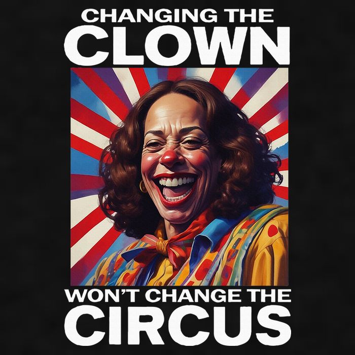Changing The Clown WonT Change The Circus Kamala Clown Ladies PosiCharge Tri-Blend Wicking Tank