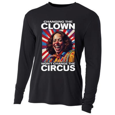 Changing The Clown WonT Change The Circus Kamala Clown Cooling Performance Long Sleeve Crew