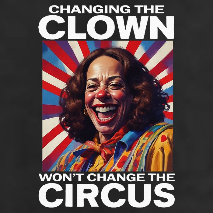 Changing The Clown WonT Change The Circus Kamala Clown Microfiber Hand Towel