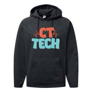 CT Tech Computed Tomography Technologist Radiology Performance Fleece Hoodie