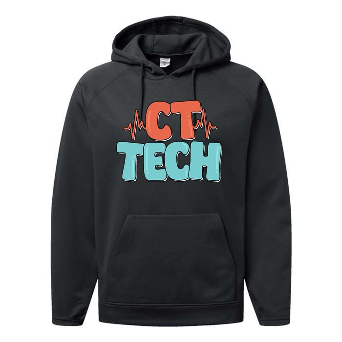 CT Tech Computed Tomography Technologist Radiology Performance Fleece Hoodie