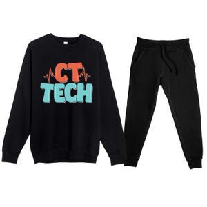 CT Tech Computed Tomography Technologist Radiology Premium Crewneck Sweatsuit Set