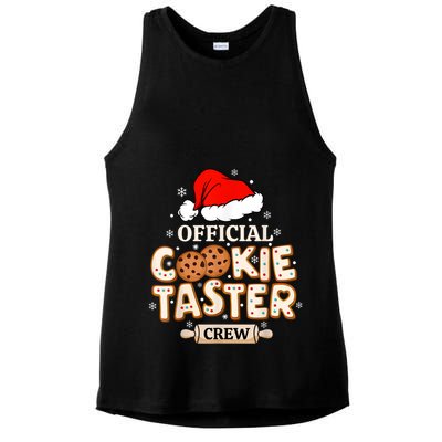 Cookie Taster Crew Funny Christmas Baking Team Ladies PosiCharge Tri-Blend Wicking Tank