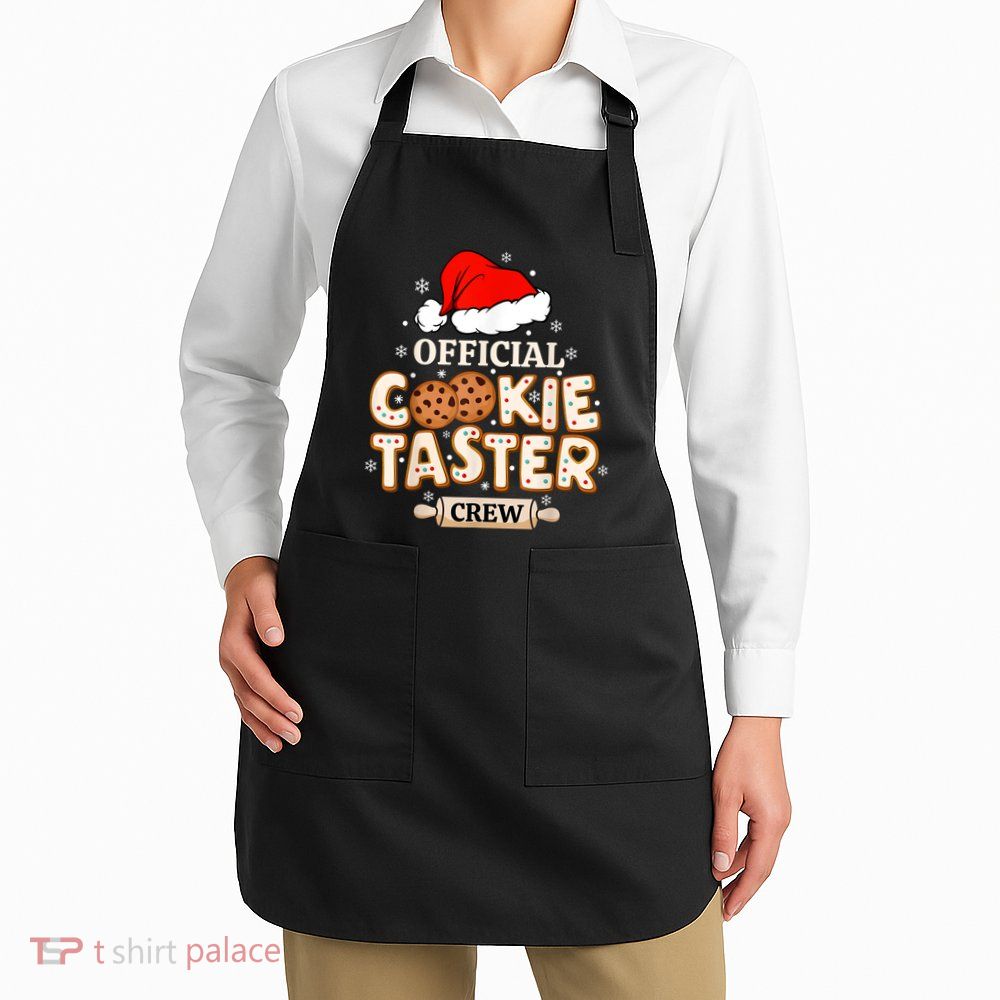 Cookie Taster Crew Funny Christmas Baking Team Apron
