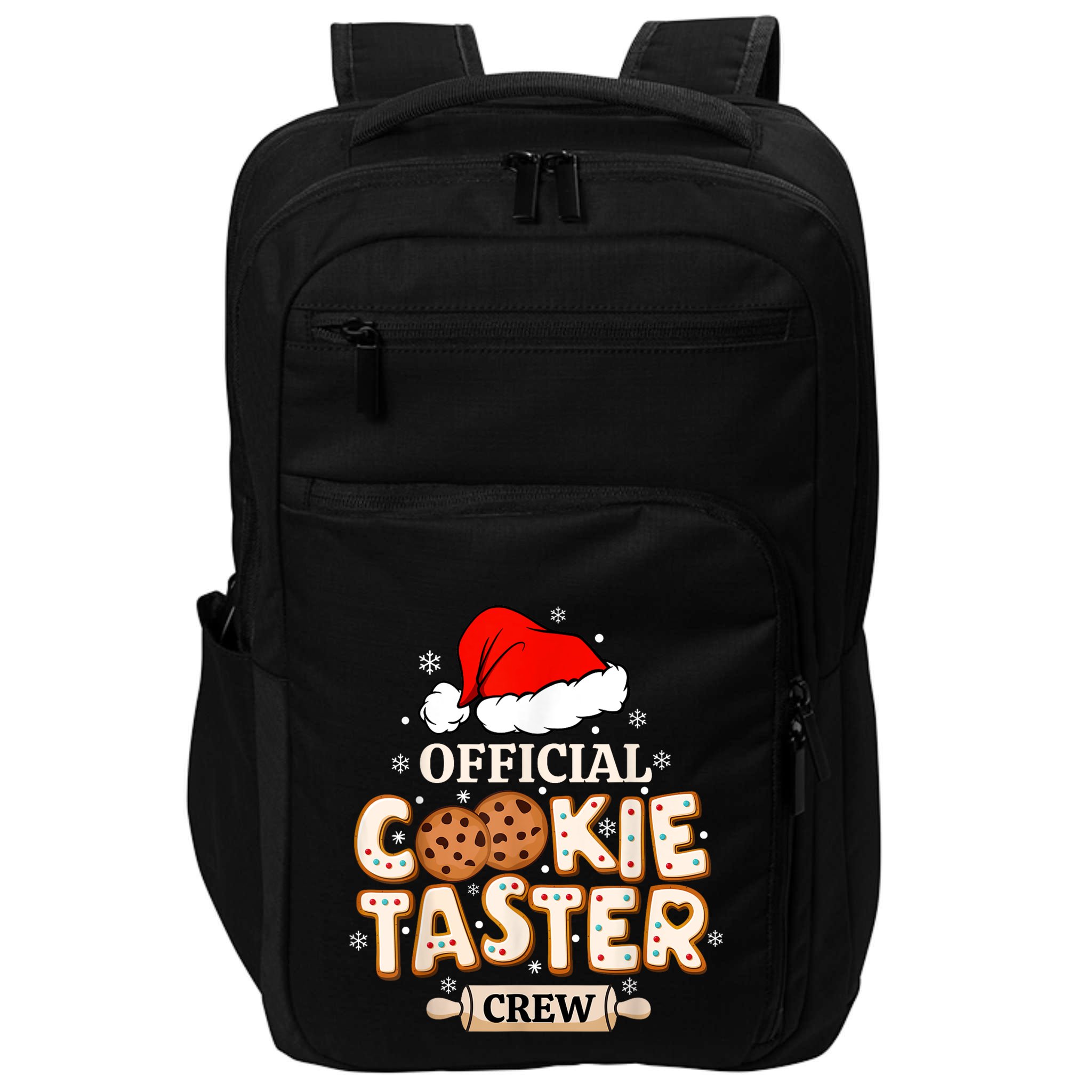 Cookie Taster Crew Funny Christmas Baking Team Impact Tech Backpack