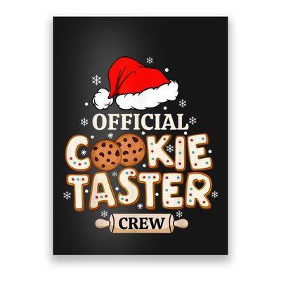 Cookie Taster Crew Funny Christmas Baking Team Poster