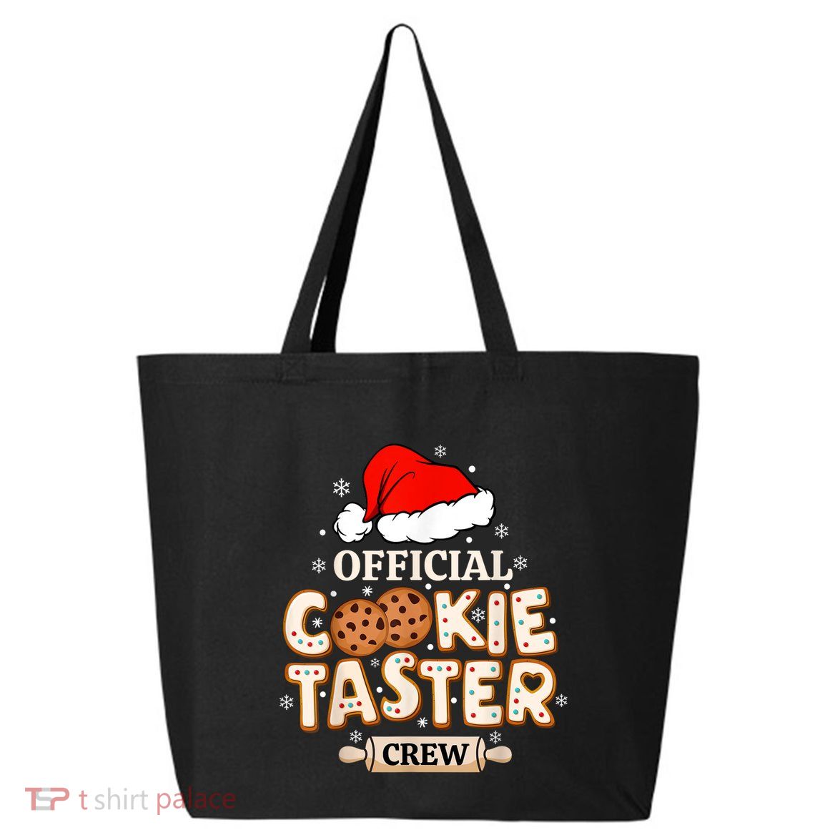 Cookie Taster Crew Funny Christmas Baking Team 25L Jumbo Tote