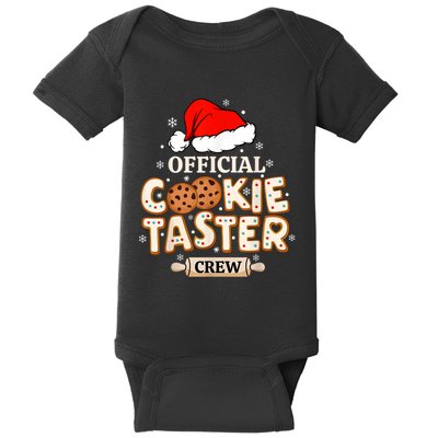Cookie Taster Crew Funny Christmas Baking Team Baby Bodysuit