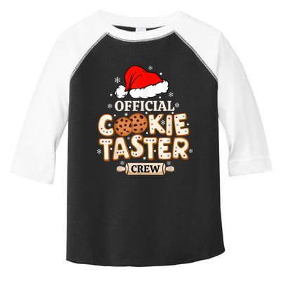 Cookie Taster Crew Funny Christmas Baking Team Toddler Fine Jersey T-Shirt