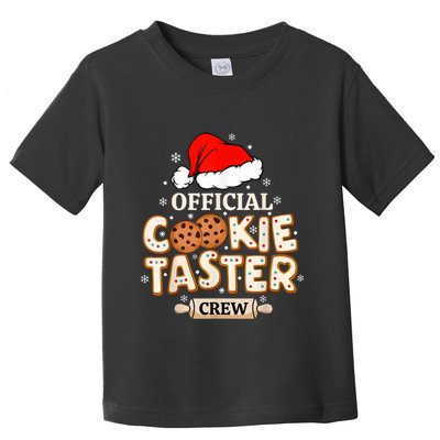 Cookie Taster Crew Funny Christmas Baking Team Toddler T-Shirt