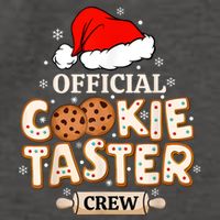 Cookie Taster Crew Funny Christmas Baking Team Vector Backpack