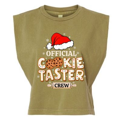 Cookie Taster Crew Funny Christmas Baking Team Garment-Dyed Women's Muscle Tee