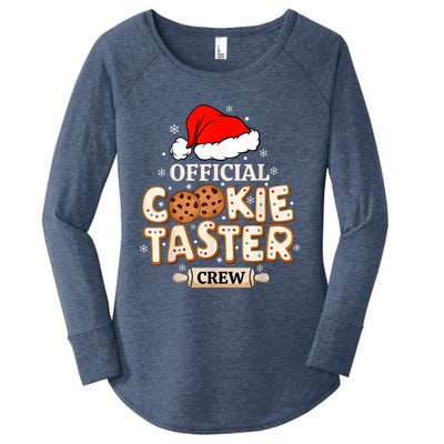 Cookie Taster Crew Funny Christmas Baking Team Women's Perfect Tri Tunic Long Sleeve Shirt