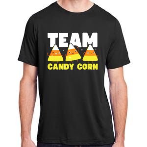 Cute Team Candy Corn Funny Matching Halloween Lazy Costume Adult ChromaSoft Performance T-Shirt