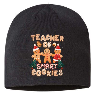 Christmas Teacher Cute Gingerbread Cookies Funny Holiday Sustainable Beanie