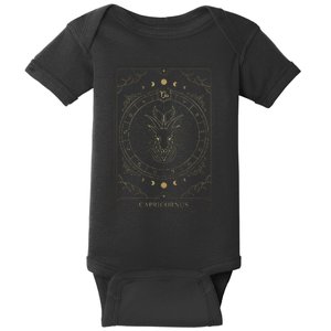 Capricorn Tarot Card Zodiac Baby Bodysuit