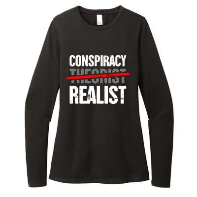 Conspiracy Theory Womens CVC Long Sleeve Shirt