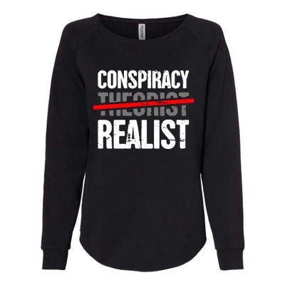 Conspiracy Theory Womens California Wash Sweatshirt