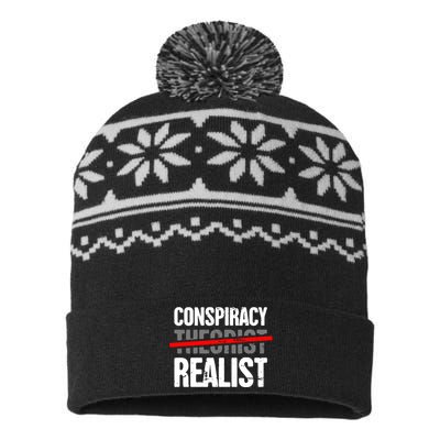 Conspiracy Theory USA-Made Snowflake Beanie