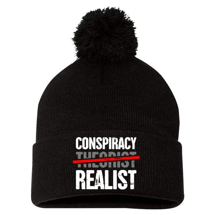 Conspiracy Theory Pom Pom 12in Knit Beanie