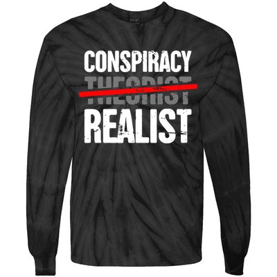 Conspiracy Theory Tie-Dye Long Sleeve Shirt