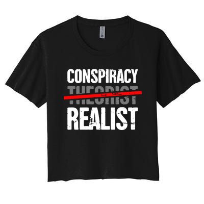 Conspiracy Theory Women's Crop Top Tee