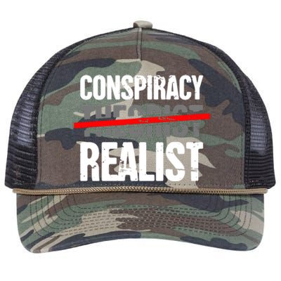 Conspiracy Theory Retro Rope Trucker Hat Cap