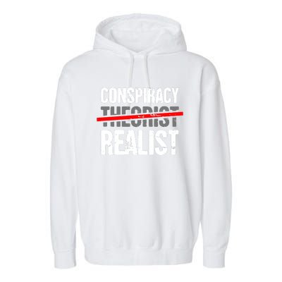 Conspiracy Theory Garment-Dyed Fleece Hoodie