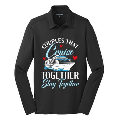 Couples That Cruise Together Stay Together Cruising Silk Touch Performance Long Sleeve Polo