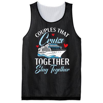 Couples That Cruise Together Stay Together Cruising Mesh Reversible Basketball Jersey Tank