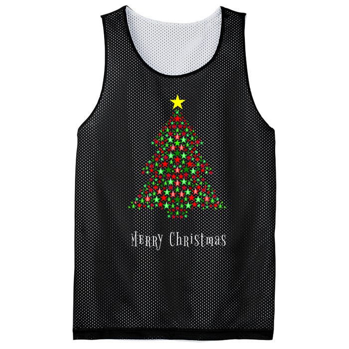 Christmas Tree Celebration Merry Christmas Xmas Mesh Reversible Basketball Jersey Tank